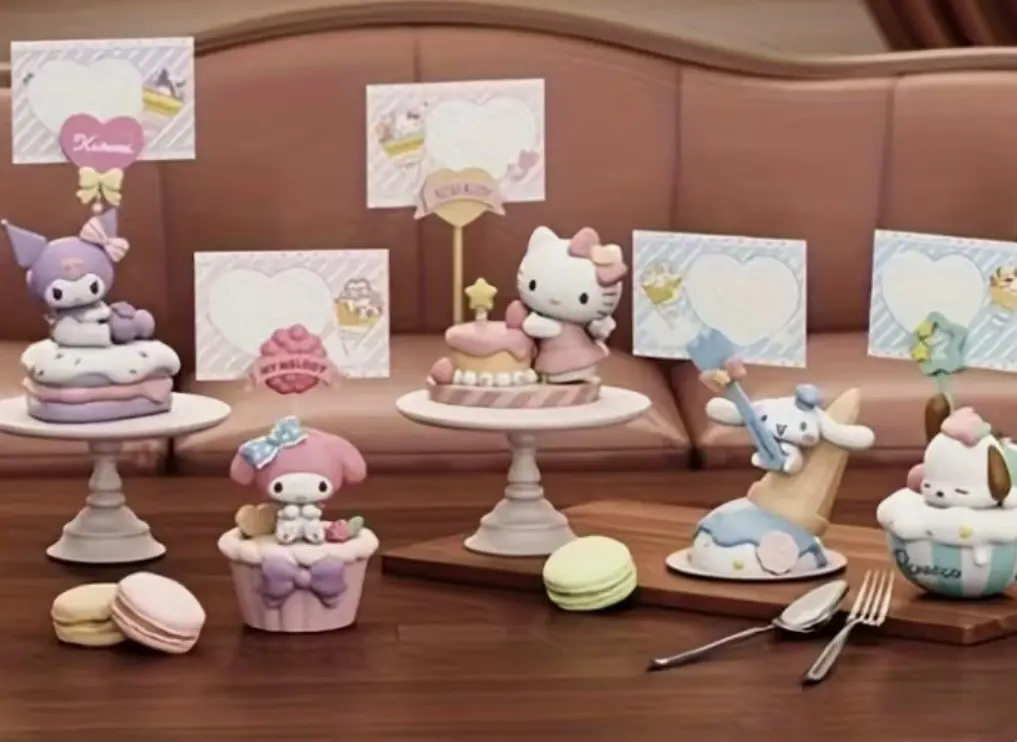 Sanrio Dessert Note Set - 6 collectible Figurines