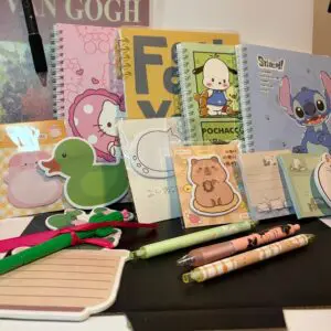 Josef's Cute Notes Kit 2 Notebooks 4 Memo Pads 2 Pens